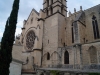 Front view of Montpellier Cathedral