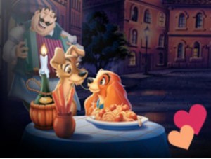 (This Disney movie “The lady and the Tramp” cartoon at its best. You have never lived if you miss it.)  
