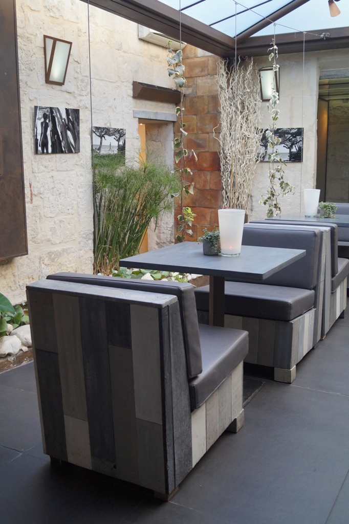 The first part of our meal was served in the lounge of L\'Atelier Jean-Luc Rabanel, Arles