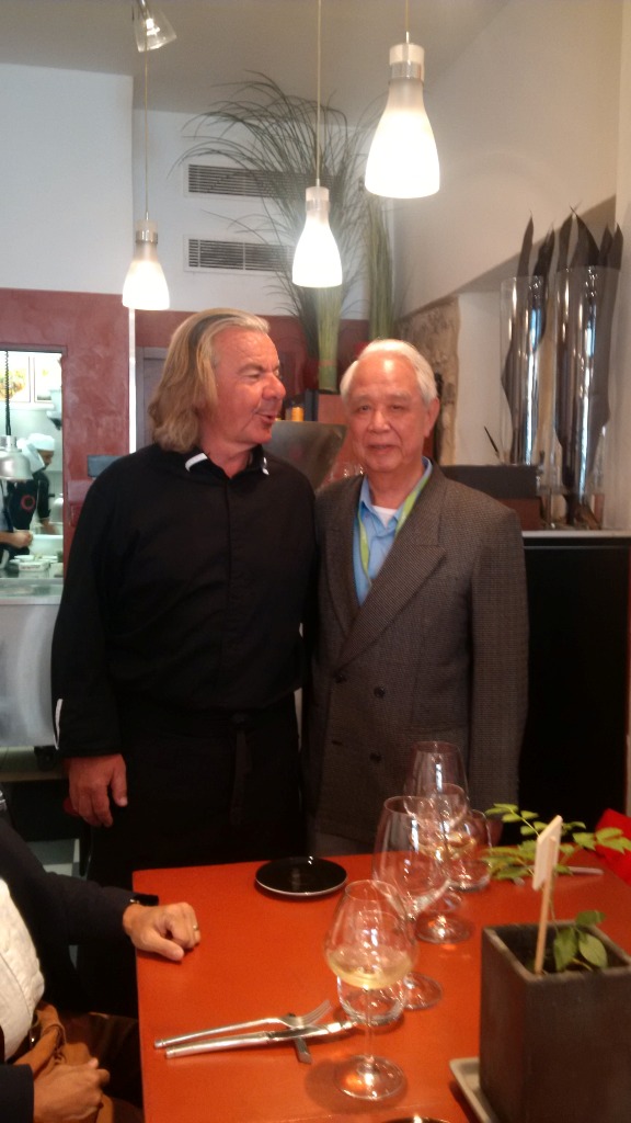 Dad with chef Jean-Luc Rabanel, Arles