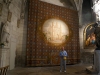 Dad in front of the tapestry at St. Pierre Church, Avignon